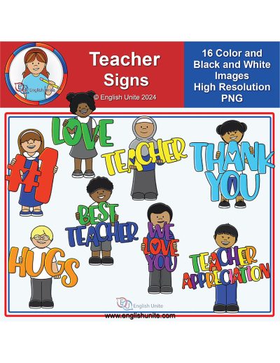 clip art - teacher signs