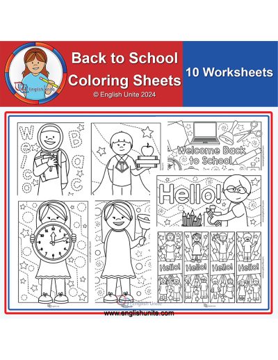 coloring pack - back to school