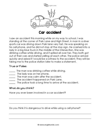 Short story - Car accident